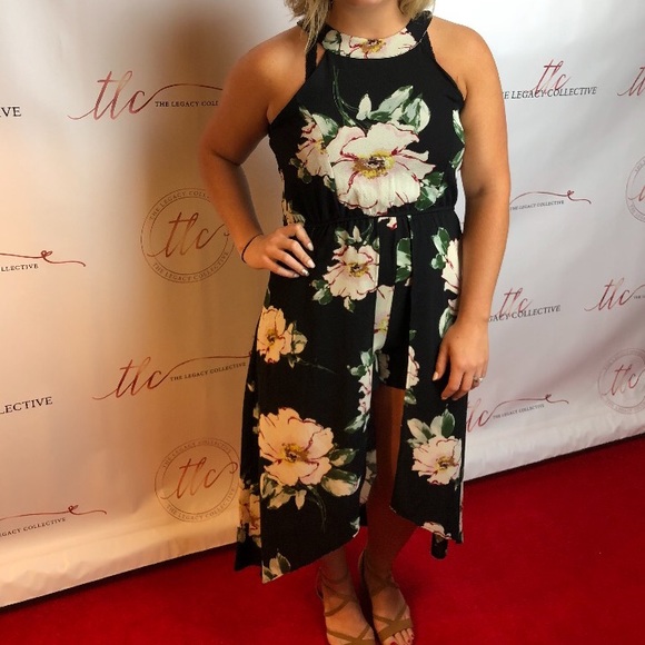 Floral Maxi Romper - Picture 2 of 4